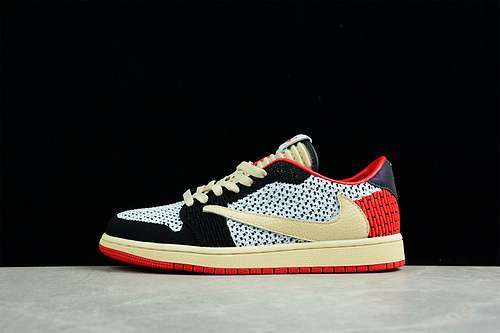 【300】[DM7866-116]-[AIR JORDAN 1 LOW FLYKNIT RED/BLACK/BEIGE]-[MAN:40-45]