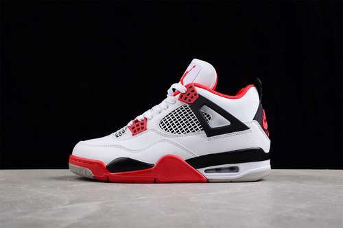 【340】[DC7770-160]-[AIR JORDAN 4 RETRO OG WHITE/BLACK/TECH GREY/FIRE RED]-[MAN:40-48]