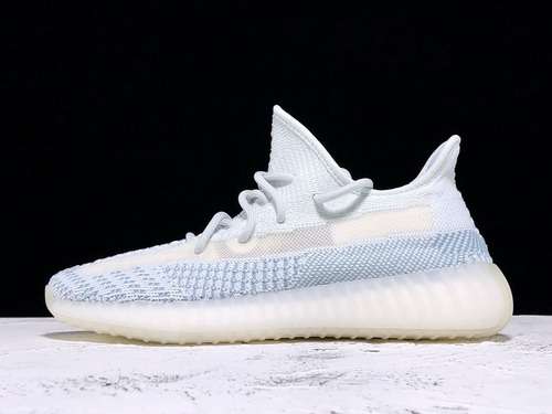 【580】[FW3043]-[PK BASF YEEZY BOOST 350 V2 NON-REFLECTIVE CLOUD WHITE/CLOUD WHITE]-[UNISEX:36-47]
