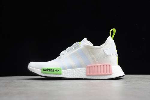 【300】[FX0106]-[NMD_R1 SHOES CLOUD WHITE/GREEN/PINK]-[WOMAN:36-40]