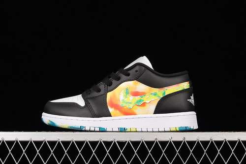【300】[DJ6252-038]-[AIR JORDAN 1 LOW SE GS DRIP BLACK/TEAM ORANGE/KUMQUAT/WHITE]-[WOMAN:36-39]