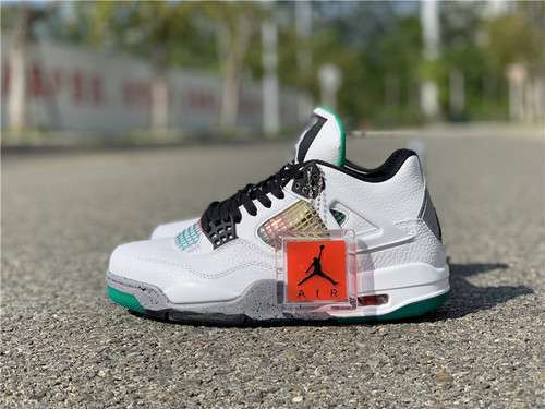 【450】[AQ9129-100]-[AIR JORDAN 4 RETRO RASTA WHITE/BLACK-UNIV RED-LUCID GREEN]-[MAN:40-47.5]