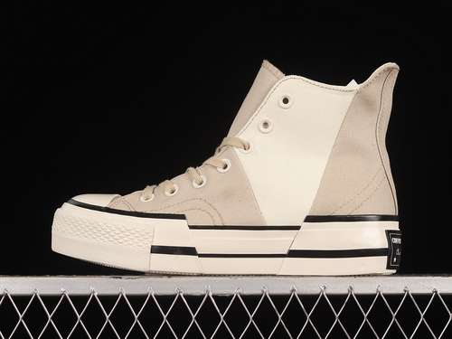 【280】[A02774C]-[CHUCK TAYLOR ALL-STAR 70S HIGH PLUS LOGO COLLAGE BEACH STONE/EGRET]-[UNISEX:35-44]