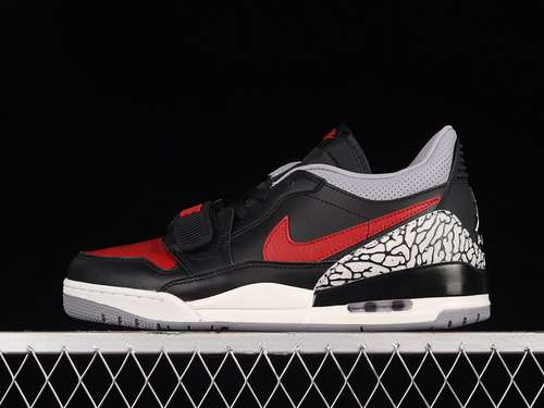 【320】[CD7069-006]-[AIR JORDAN LEGACY 312 LOW BLACK/BLACK-CEMENT GREY-GYM RED]-[UNISEX:36-46]