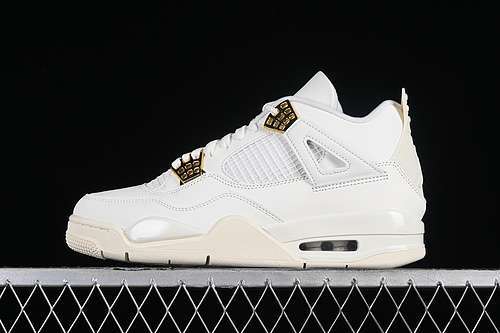 【560】[AQ9129-170]-[AIR JORDAN 4 RETRO METALLIC GOLD SAIL/METALLIC GOLD/BLACK]-[MAN:40-50.5]