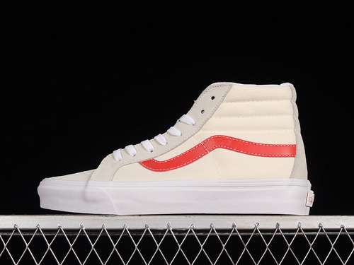 【270】[VN0A5EE3B76]-[UA SK8-HI REISSUE VR3 LX BEIGE/RED/BLUE]-[WOMAN:35-39]-[MAN:40-44]