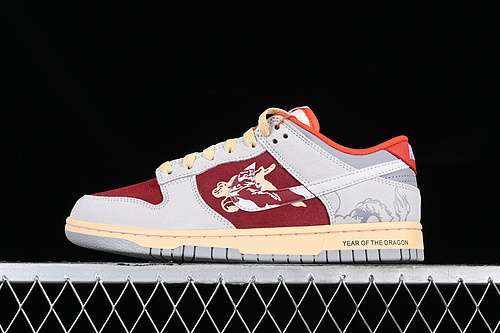 【380】[FJ5429-133]-[DUNK LOW SB YEAR OF THE DRAGON RED/GREY]-[WOMAN:36-39]-[MAN:40-46]