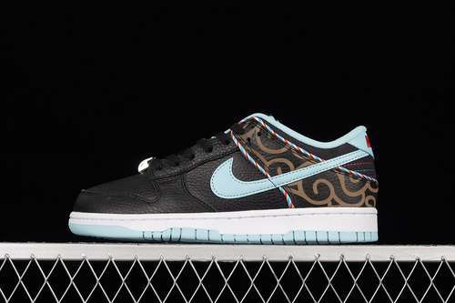 【430】[DH7614-001]-[DUNK LOW SE &#x27;BARBER SHOP - BLACK&#x27; BLACK/COPA/WHITE/CHILE RED]-[