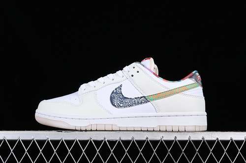【330】[FN8913-141]-[DUNK LOW GS MULTI COLOR PAISLEY WHITE/DIFFUSED BLUE/WHITE/MYSTIC RED]