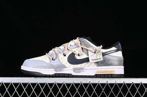 【330】[DD1391-100]-[SB DUNK LOW TS WHITE/BLACK/GREY/BLUE]-[WOMAN:36-39]-[MAN:40-46]