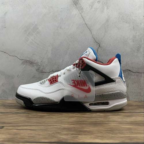 【430】[CI1184-146]-[AIR JORDAN 4 RETRO SE WHAT THE 4 WHITE/MILITARY BLUE-FIRE RED-TECH GREY]-[40-47]