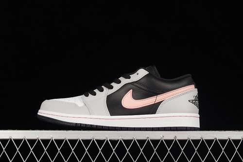 【320】[553558-062]-[AIR JORDAN 1 LOW GREY FOG BLACK/GREY FOG/WHITE/BLEACHED CORAL]-[MAN:40-45]