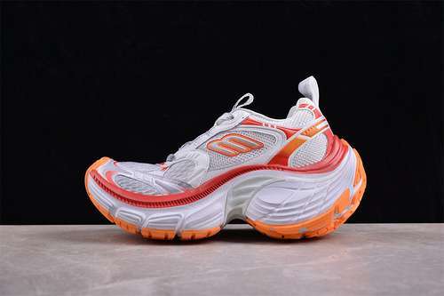 【500】[W2MV29670]-[BA*LEN*CIAGA TRACK SNEAKER WHITE/SILVER/ORANGE]-[WOMAN:35-39]-[MAN:40-46]