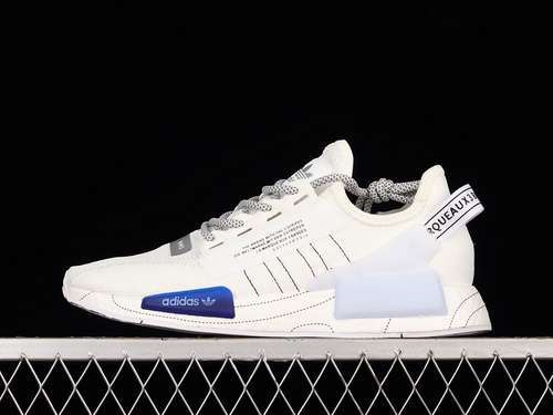 【270】[GX0544]-[NMD_R1 V2 SHOES CLOUD WHITE/CORE BLACK/BOLD BLUE]-[WOMAN:36-39]-[MAN:40-45]
