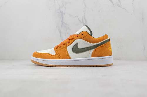 【300】[DH6931-102]-[AIR JORDAN 1 LOW SE CERAMIC WHITE/MEDIUM OLIVE/LIGHT CURRY]-[UNISEX:35.5-47.5]