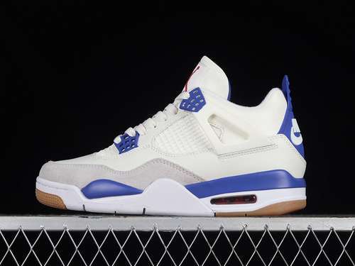 【380】[DR5415-102]-[SB JORDAN AIR JORDAN 4 OFF WHITE/GREY/BLUE]-[MAN:40-48]