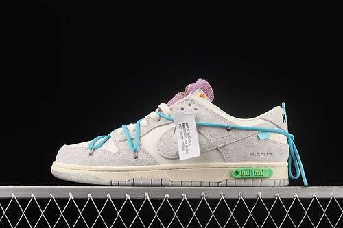【330】[DJ0950-107]-[OW X SB DUNK LOW LOT 36 OF 50 SAIL/NEUTRAL GREY/ENERGY]-[UNSIEX:36-45]