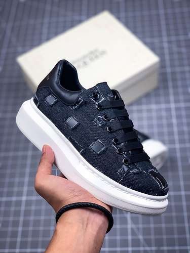 [ALE*XANDER MCQUEEN SOLE SNEAKERS BLACK/WHITE/WHITE]-[WOMAN:34-39]-[MAN:40-45]