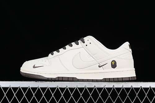 【360】[XD6188-019]-[DUNK LOW BAPE WHITE/BROWN]-[WOMAN:36-39]-[MAN:40-45]