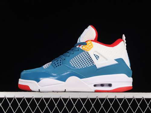 【360】[DR6952-400]-[AIR JORDAN 4 RETRO GS MESSY ROOM FRENCH BLUE/WHITE/GYM RED/PEARL WHITE/CHUTNEY]