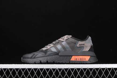【300】[FW3618]-[NITE JOGGER 2019 SHOES CORE BLACK/GREY/ORANGE]-[WOMAN:36-39]-[MAN:40-45]