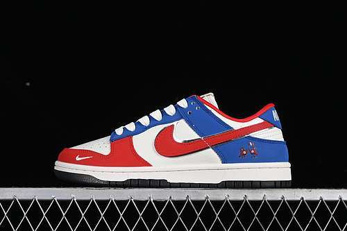 【360】[XB3802-354]-[SB DUNK LOW WHITE/RED/BLUE]-[WOMAN:36-39]-[MAN:40-45]