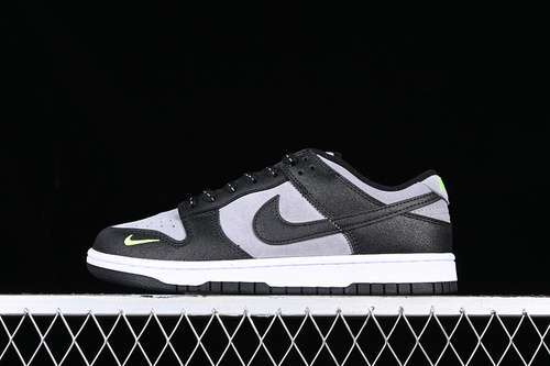 【400】[FQ2205-001]-[DUNK LOW BLACK/GREY/GREEN STRIKE]-[WOMAN:36-39]-[MAN:40-47.5]