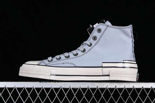 【240】[A07983C]-[CONVERSE CHUCK 70 HACKED HEEL WHITE/BLACK/BLUE]-[WOMAN:35-39]-[MAN:40-44]