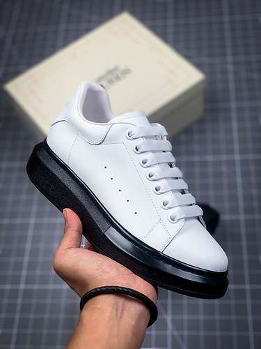 [ALE*XANDER MCQUEEN SOLE SNEAKERS WHITE/WHITE/BLACK]-[WOMAN:35-39]-[MAN:40-45]
