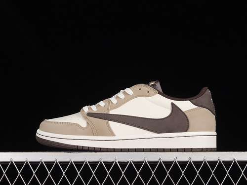 【400】[DM7866-886]-[TRAVIS SCOTT X AIR JORDAN 1 LOW OG BROWN/WHITE/DARK BROWN]-[UNISEX:36-47.5]