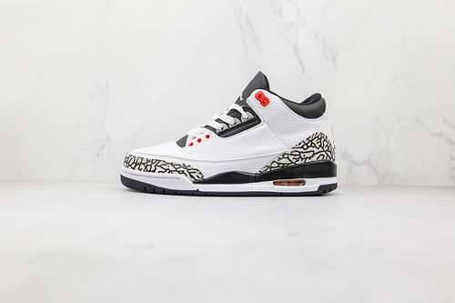 【340】[136064-123]-[AIR JORDAN 3 RETRO WHITE/BLACK-CMNT GRY-INFRRD 23]-[WOMAN:36-39]-[MAN:40-45]
