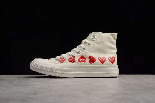 [150206C]-[CONVERSE CDG X CONVERSE CHUCK TAYLOR 70S HI/OX 18SS WHITE]-[UNISEX:35-44]-[OG00106]