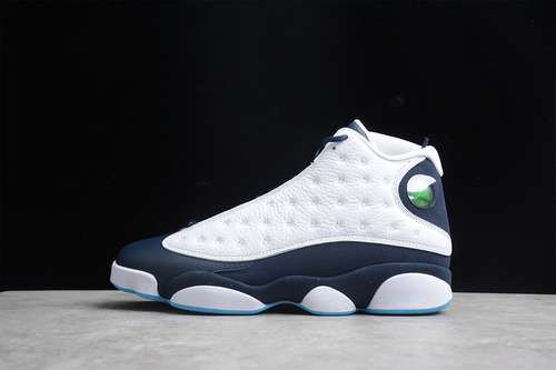 【600】[414571-144]-[GZ AIR JORDAN 13 RETRO WHITE/OBSIDIAN/DARK POWDER BLUE]-[MAN:40-47]