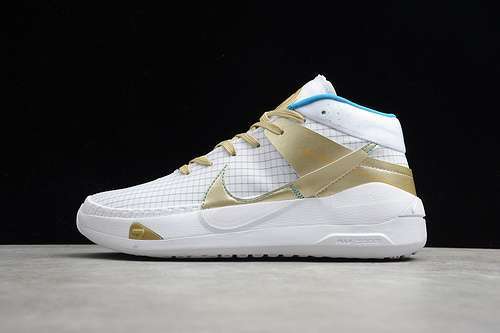 【350】[CI9948-901]-[ZOOM KD 13 WHITE/METALLIC GOLD-BLUE]-[MAN:40-46]