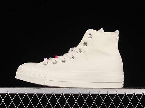 【230】[A06096C]-[ALL STAR LIFT CANVAS DIY BEADS EGRET HI CUT WHITE]-[WOMAN:35-40]