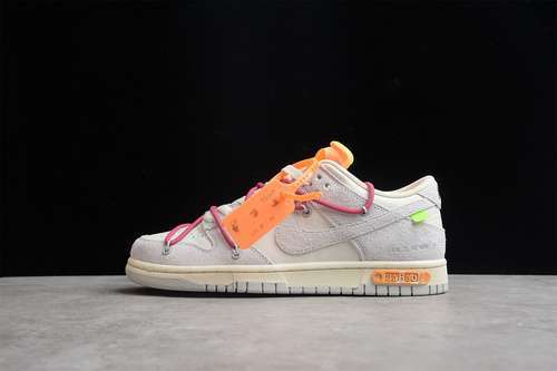 【480】[DJ0950-114]-[GZ OW X SB DUNK LOW LOT 35 OF 50 SAIL/NEUTRAL GREY/RED]-[WOMAN:36-39]-[MAN:40-46]