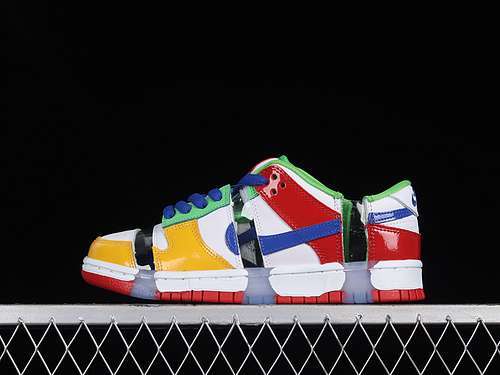 【430】[FD8777-100]-[SB DUNK LOW WHITE/HYPER ROYAL/MEAN GREEN]-[WOMAN:36-39]-[MAN:40-47.5]