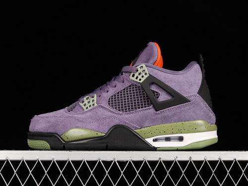 【340】[AQ9129-500]-[AIR JORDAN 4 RETRO CANYON PURPLE/ANTHRACITE/ALLIGATOR/SAFETY ORANGE]