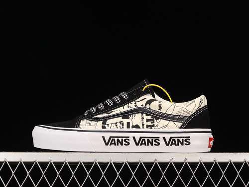 【230】[VN0A5JMIBZW]-[OLD SKOOL COLLAGE BLACK/WHITE/BLACK]-[WOMAN:35-39]-[MAN:40-45]
