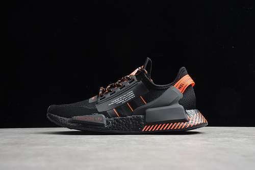 【280】[FW6411]-[NMD_R1 V2 SHOES CORE BLACK/ORANGE/CORE BLACK]-[WOMAN:36-39]