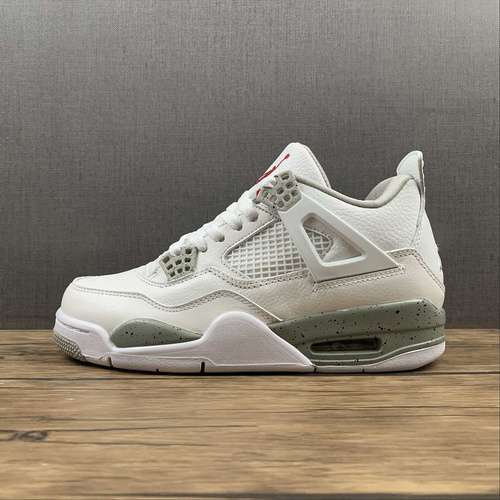 【360】[CT8527-100]-[AIR JORDAN 4 RETRO WHITE OREO WHITE/TECH GREY/BLACK/FIRE RED]-[UNISEX:36-46]