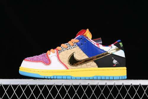 【450】[DM0807-600]-[SB DUNK LOW PRO QS WHAT THEPAUL WHITE/BLACK/YELLOW/PINK/BLUE]-[MAN:40-48]