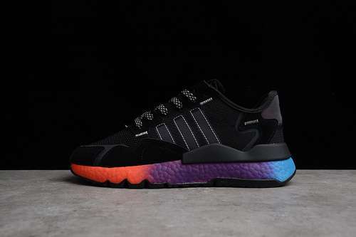 【270】[FX1397]-[NITE JOGGER SUNSET SHOES CORE BLACK/CORE BLACK/BOOST BLACK]-[WOMAN:36-39]-[MAN:40-45]