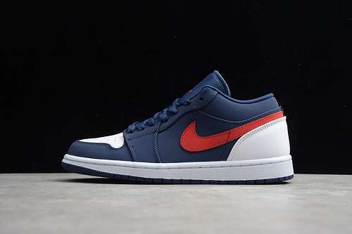 【300】[CZ8454-400]-[AIR JORDAN 1 LOW BLUE/GYM RED-WHITE]-[WOMAN:36-39]-[MAN:40-47.5]