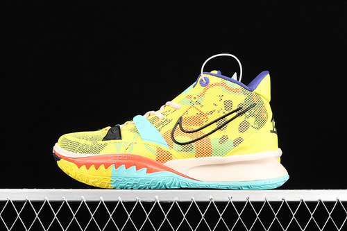 【320】[CT4080-700]-[KYRIE 7 PRE HEAT EP YELLOW/PURPLE/MULTI-COLOR]-[MAN:40-46]