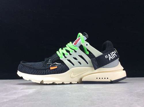 【450】[AA3830-001]-[AIR PRESTO X OW BLACK/BLACK-WHITE/GREEN]-[WOMAN:36-36]-[MAN:40-45]