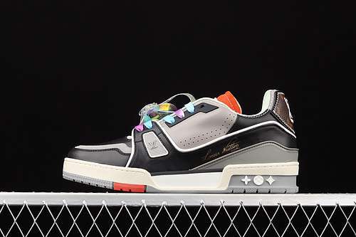 【700】[L*V 2021SS TRAINER SHOES BLACK/GREY/BROWN]-[MAN:38-45]