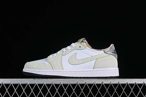 【260】[DM7837-103]-[AIR JORDAN 1 LOW OG WHITE/GHOST GREEN/BLACK]-[WOMAN:36-39]-[MAN:40-46]