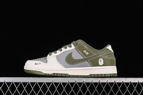 【360】[BB8969-004]-[SB DUNK LOW BAPE WHITE/GREY/GREEN]-[WOMAN:36-39]-[MAN:40-45]