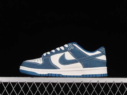 【350】[DV0834-101]-[DUNK LOW SE SASHIKO SUMMIT WHITE/SUMMIT WHITE/INDUSTRIAL BLUE/INDUSTRIAL BLUE]